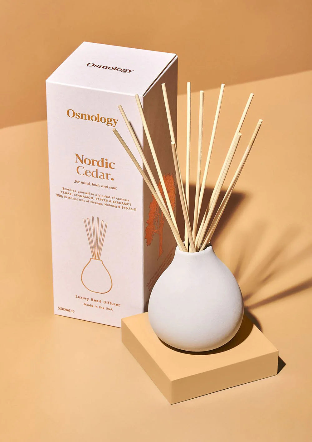 Nordic Cedar 7 fl oz Reed Diffuser - Cedar Cinnamon and Bergamot (40% off at checkout)
