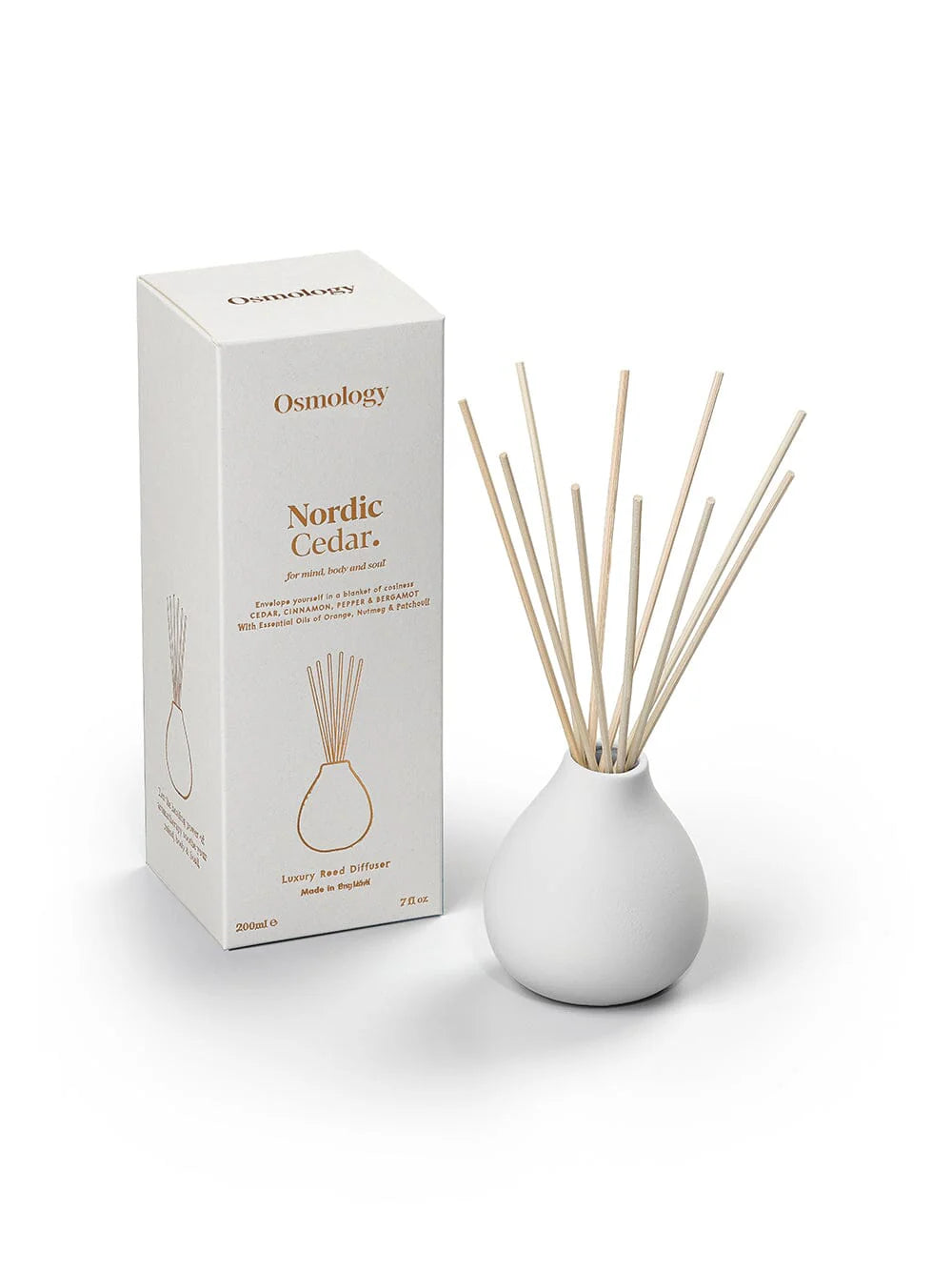 Nordic Cedar 7 fl oz Reed Diffuser - Cedar Cinnamon and Bergamot (40% off at checkout)