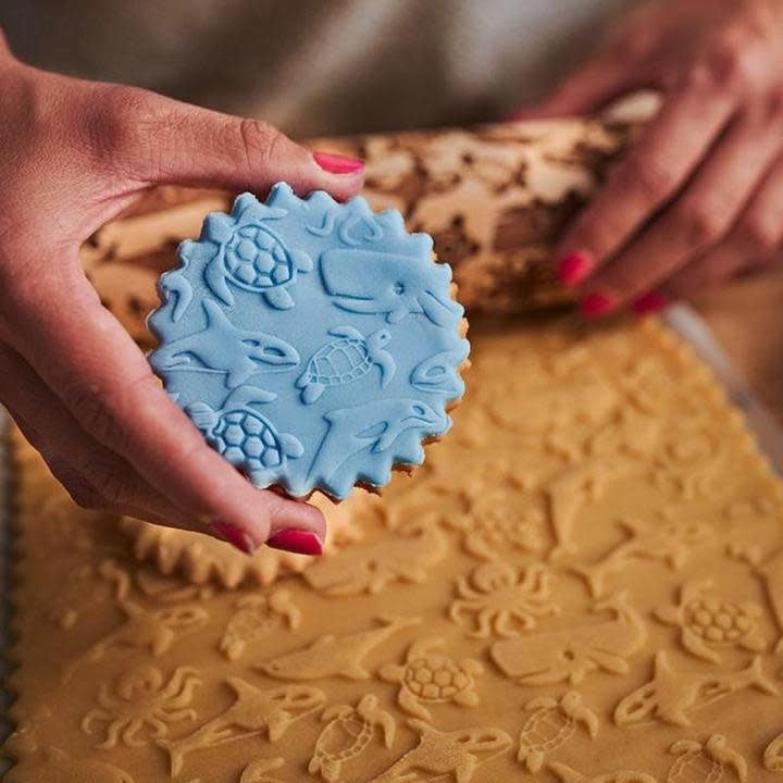 Embossed Rolling Pin - Ocean