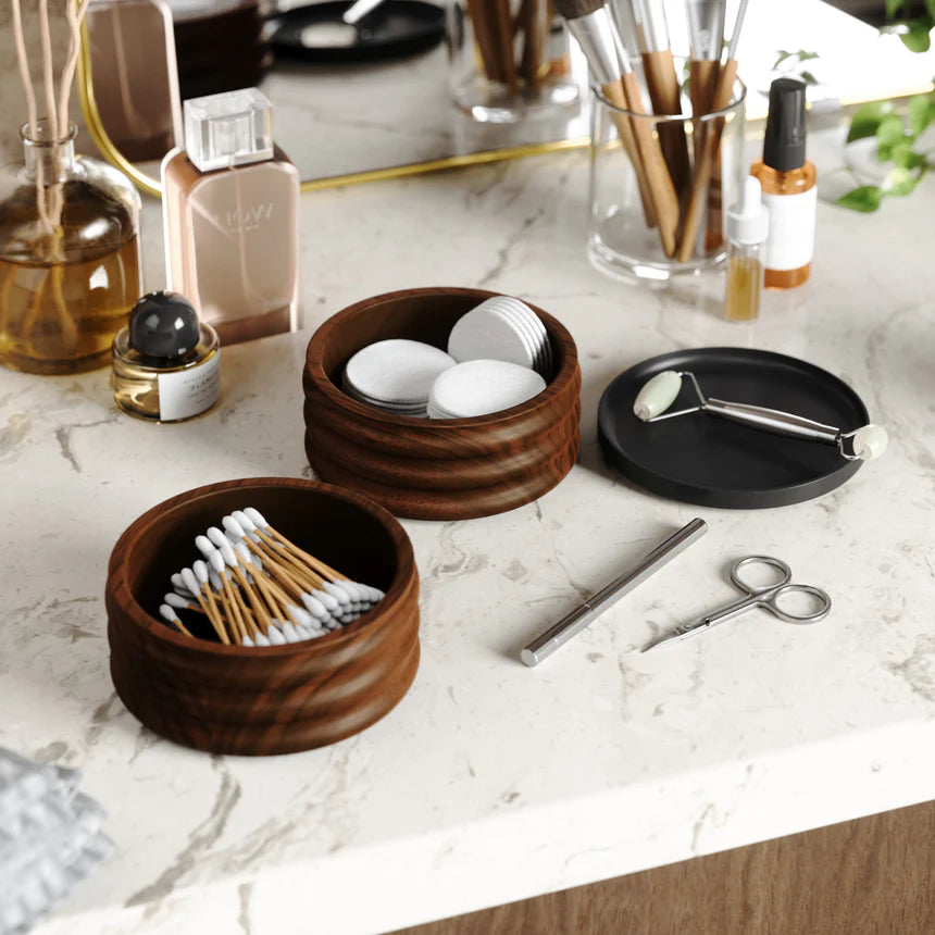 Umbra Tesora Wood Storage Box - Black-Walnut