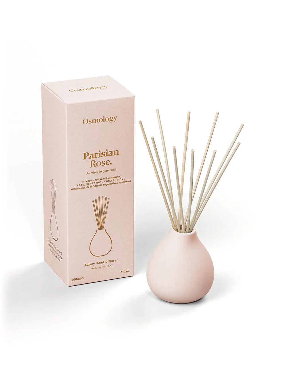 Parisian Rose 7 fl oz Reed Diffuser - Rose Bergamot and Violet (40% off at checkout)