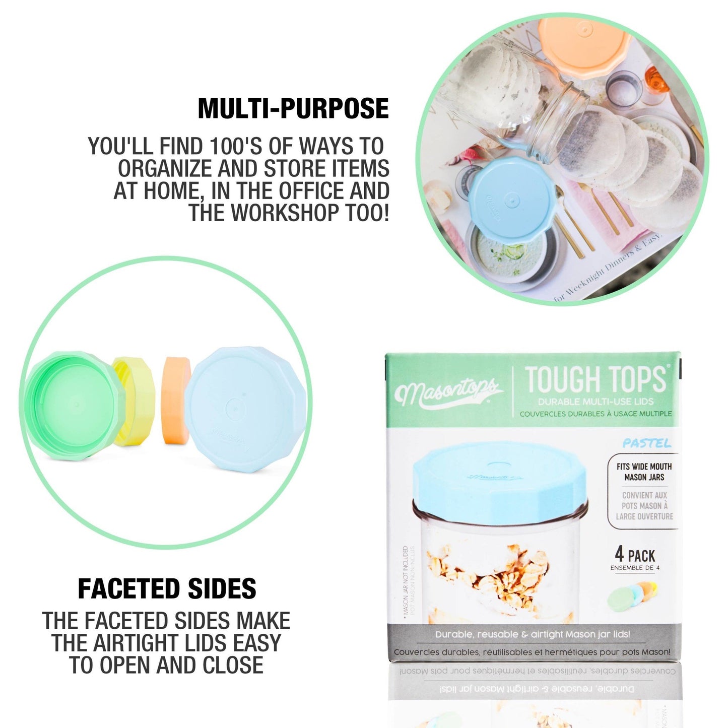 Mason Tough Tops REGULAR 4-Pack