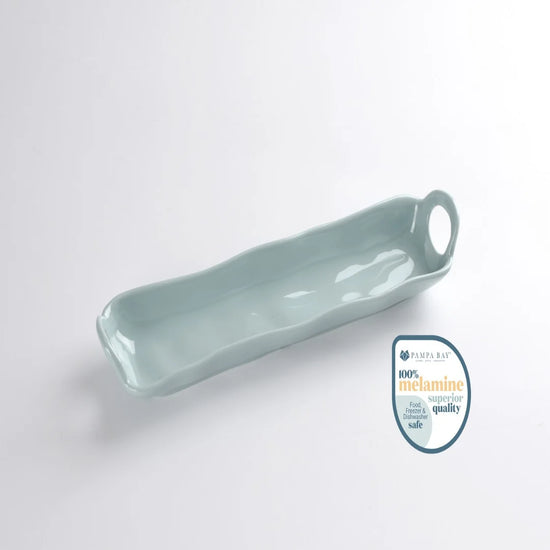 Aqua Melamine Cracker Tray