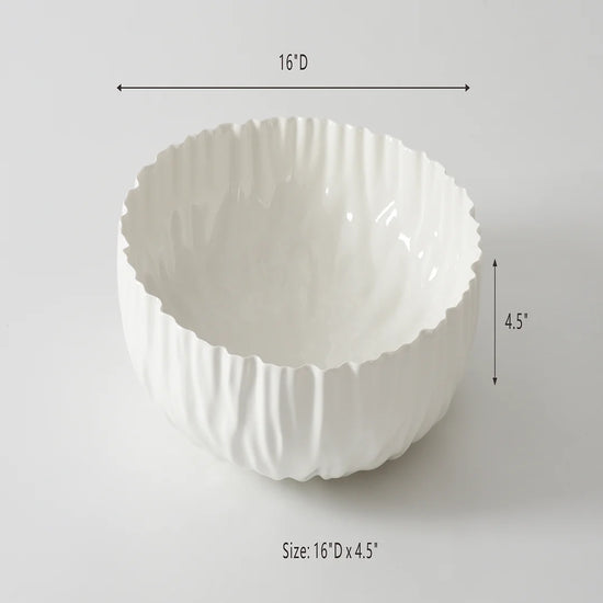 Mascali Bianca XL Shallow Bowl