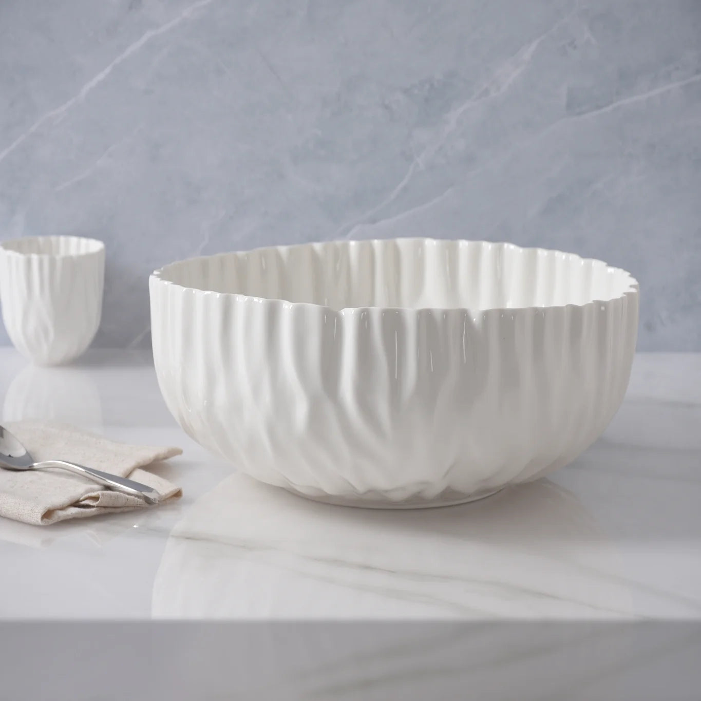 Mascali Bianca XL Shallow Bowl