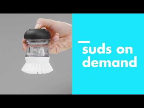 Load and play video in Gallery viewer, OXO Soap Dispensing Palm Brush
