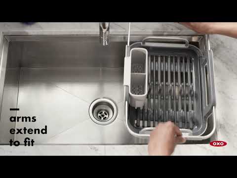 Load and play video in Gallery viewer, OXO Over-the-Sink Dish Rack
