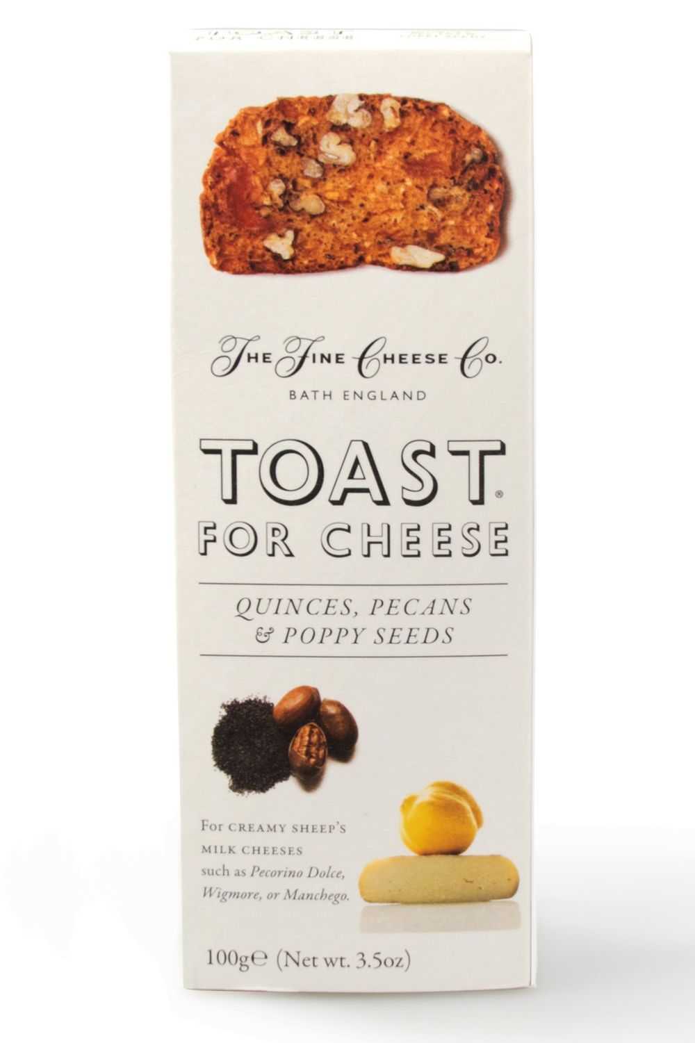 Fine Cheese Co. Quince, Pecan & Poppy Seed Toast for Cheese 100g