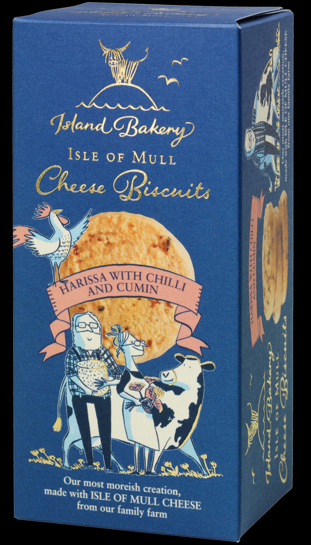 Isle of Mull Cheddar Biscuits with Harissa, Chilli and Cumin 100g