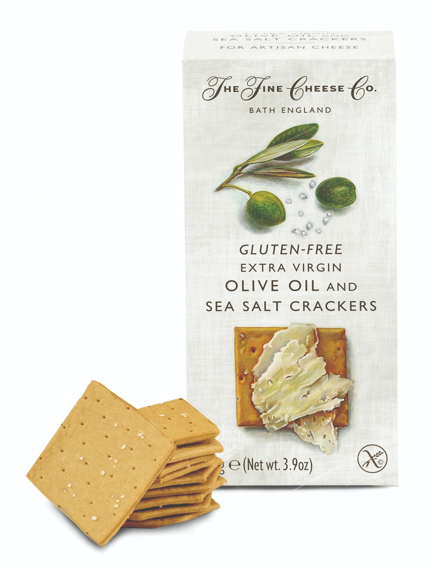 Fine Cheese Co. Gluten Free Extra Virgin Olive Oil & Sea Salt Crackers