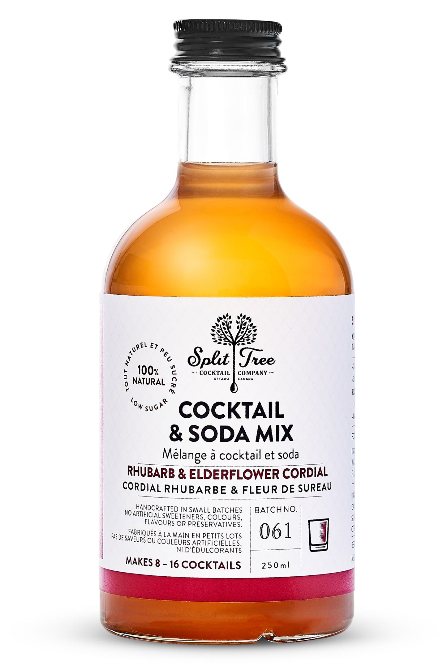 Split Tree Cocktail Co. Rhubarb & Elderflower Cordial