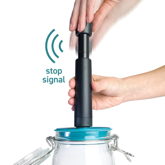 Airtender Clip-Top Vacuum Lid Set of 3 + 1 Pump