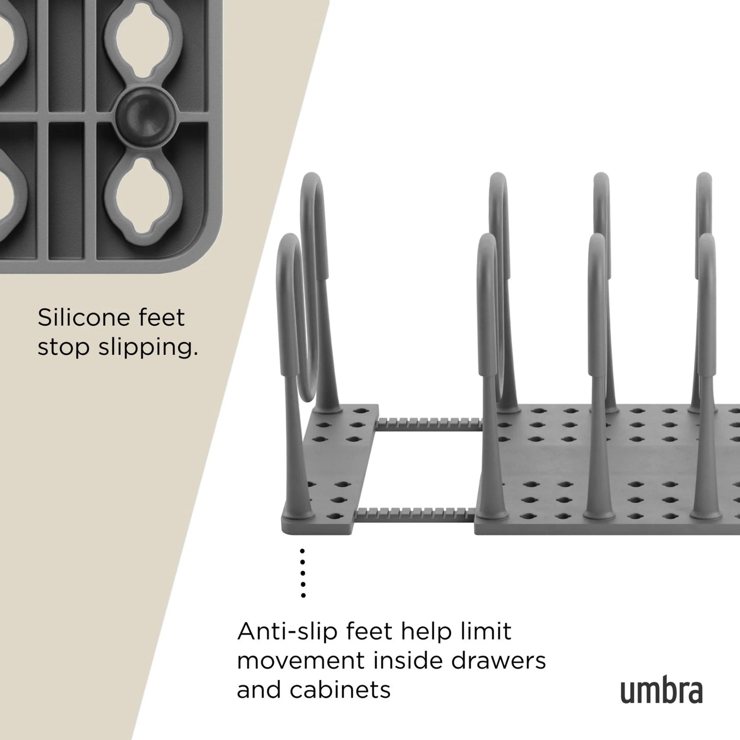 Umbra Peggy Cookware Organizer - Charcoal