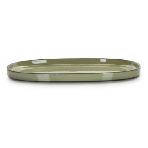 Caractère Oval Service Plate - Cardamom 14x8.5in