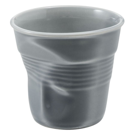 Crumpled Cappuccino Cup - Grey 6.5oz (40% off at checkout)