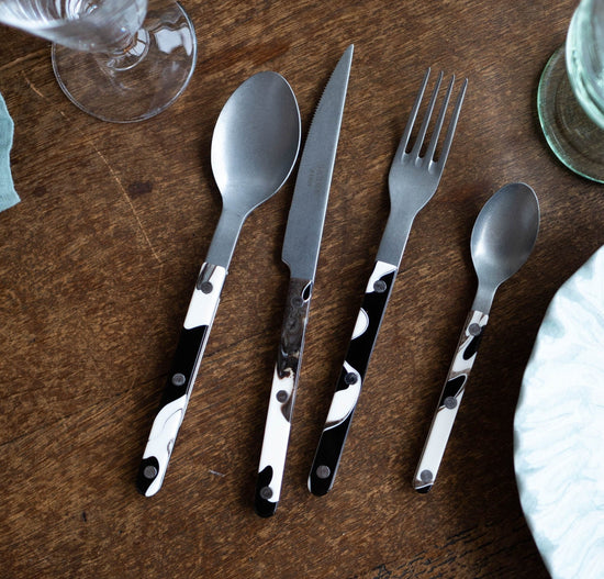 Sabre Bistrot Vintage Dune Noir - 5pc Place Setting