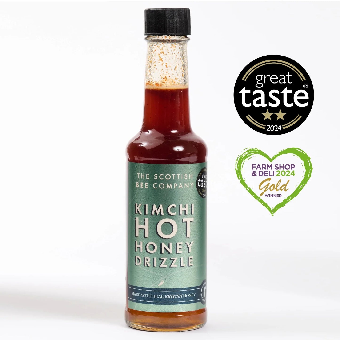 Scottish Bee Hot Honey Drizzle - Kimchi 340g