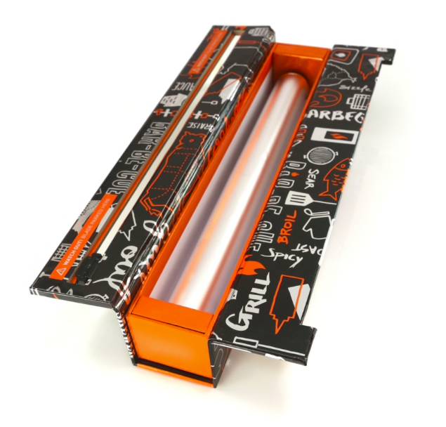 ChicWrap Foil Dispenser - BBQ Grill (Black)