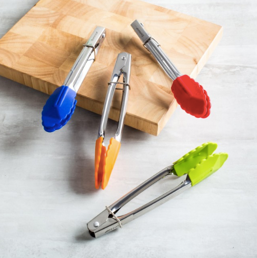 Silicone Mini Tongs - Assorted Colours – Maison Cookware + Bakeware