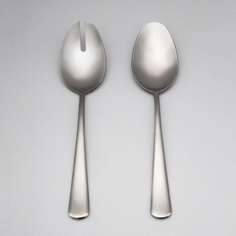 Fable Serving Spoons 2pc - Matte Silver (40% off at checkout)