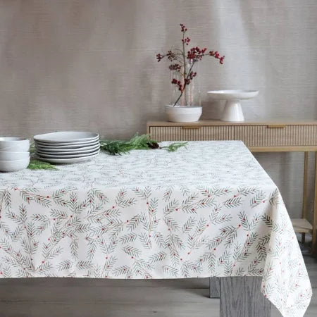 Slim Holly Linen Napkin Set/4