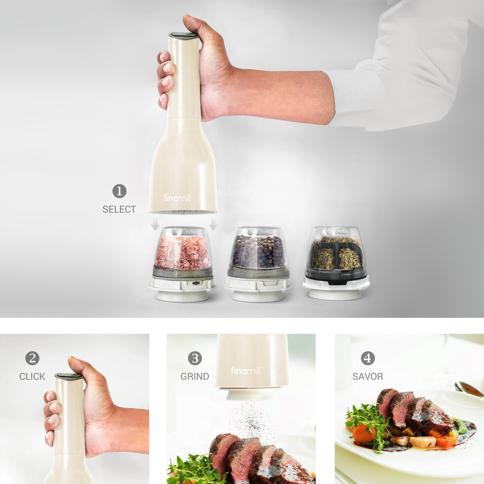 FinaMill Grinder - Stone Grey (battery operated)