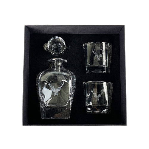 Decanter & Glass Set - Stag Prince
