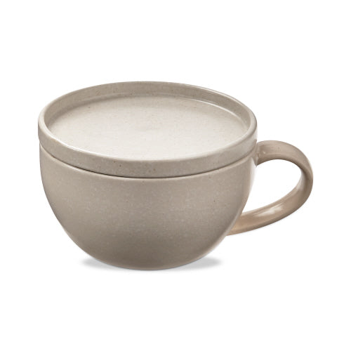 Logan Soup Mug w/Lid - Cream