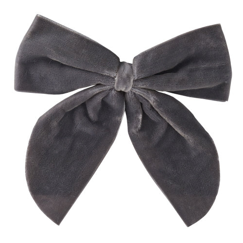 Velvet Bow Napkin Ties - Charcoal - S/4 (40% off at checkout)