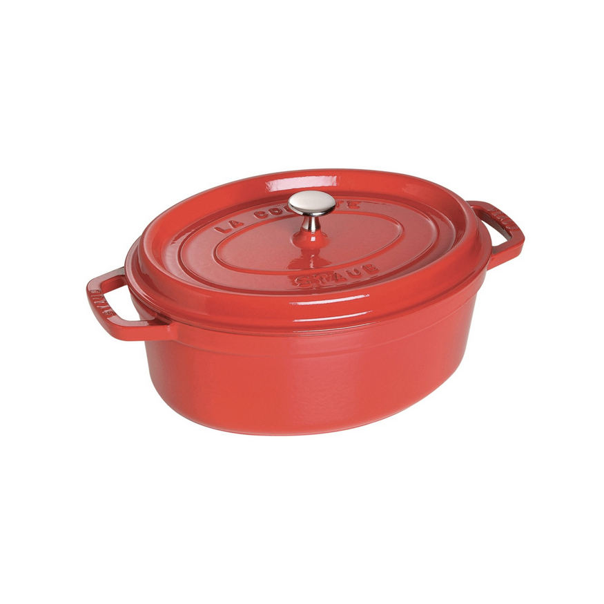 Load image into Gallery viewer, Staub Oval 4.2L / 4.5-Qt Cherry Cocotte

