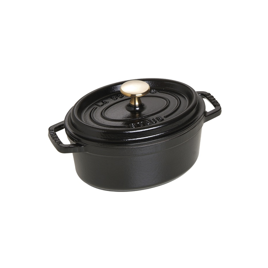 Staub Oval 0.95L / 1-Qt Black Cocotte
