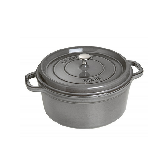 Staub Round 5.2L / 5.5-Qt Grey Cocotte
