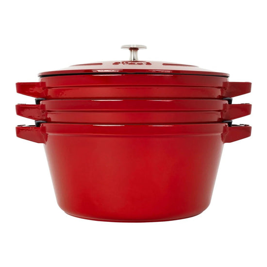 Staub 4pc Stackable Set 26cm - Cherry – Maison Cookware + Bakeware