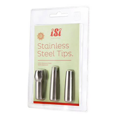 iSi Stainless Steel Decorator Tips 3pk