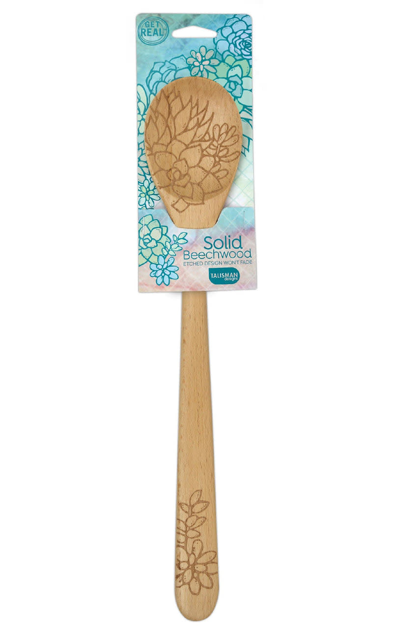 Load image into Gallery viewer, Beechwood Sauce Spoon - Succulent
