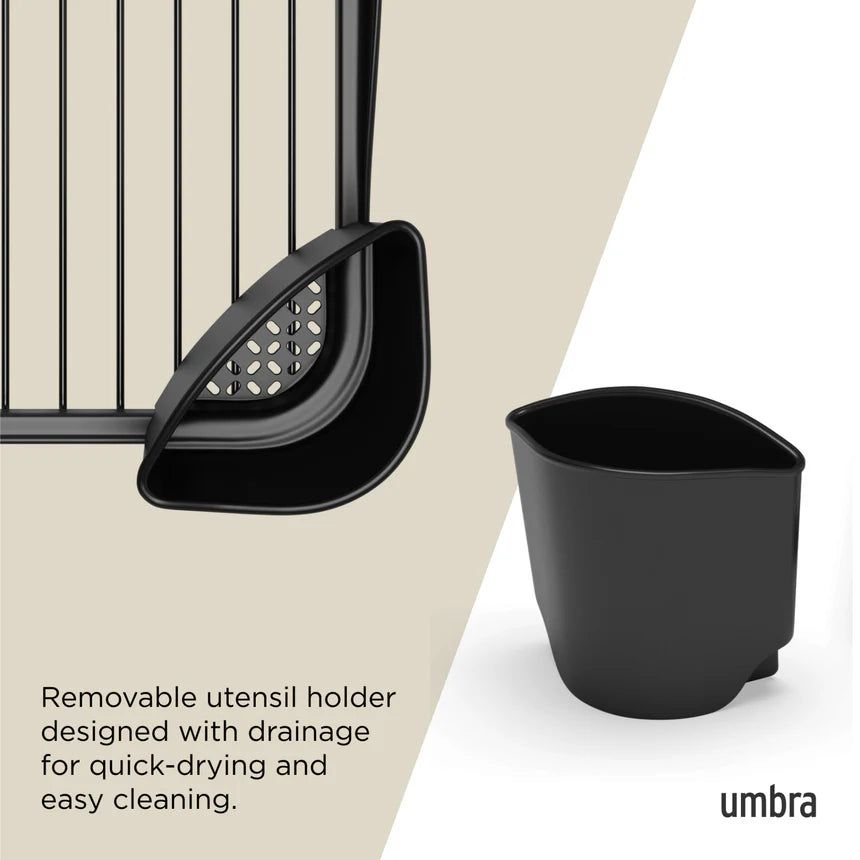 Umbra Sinkin Dish Rack - Black