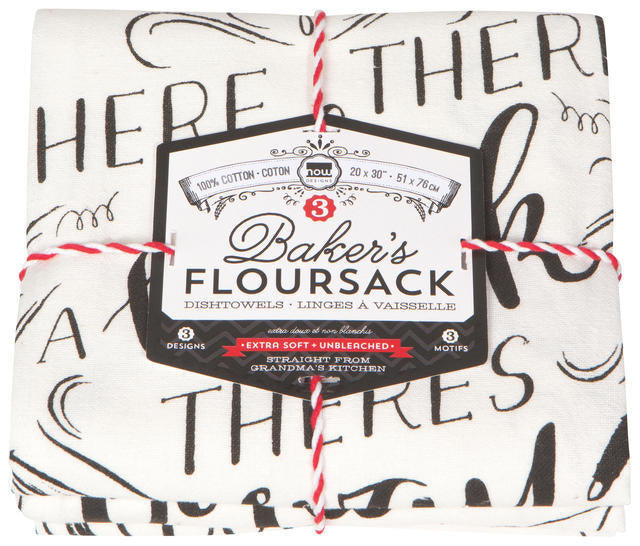 Floursack Dishtowel Set/3 - Homemade Happiness
