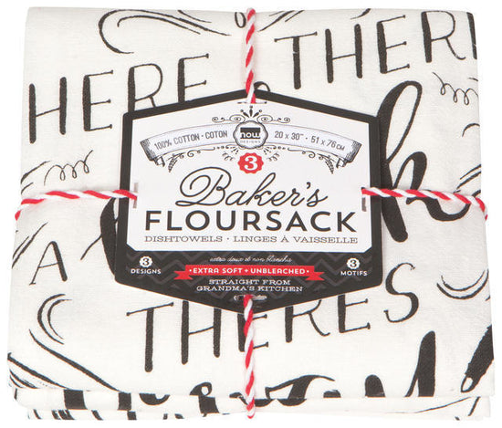 Floursack Dishtowel Set/3 - Homemade Happiness