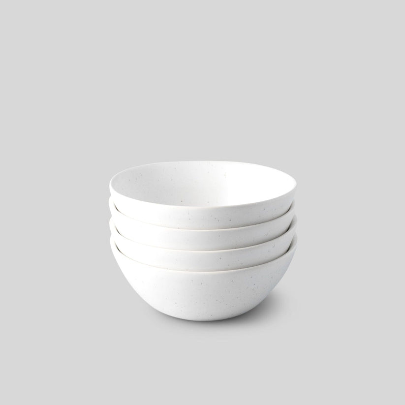 Fable The Breakfast Bowl 4pc - Speckled White