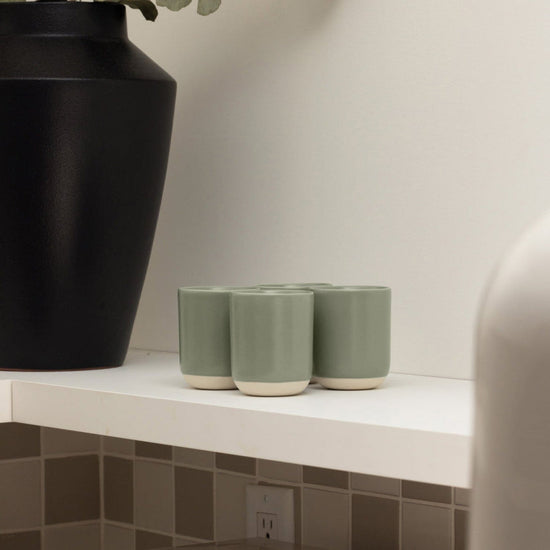 Fable The Cappuccino Cups 4pc - Beachgrass Green