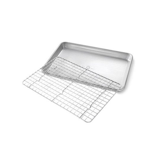 Quarter Sheet Baking Pan & Rack Set