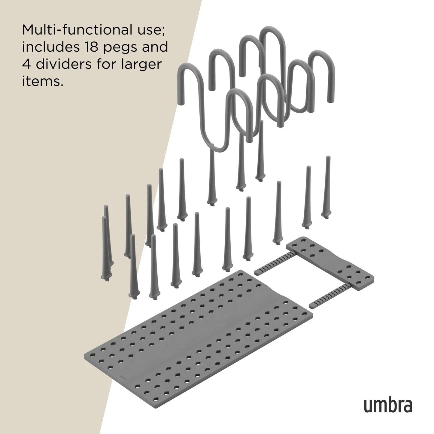 Umbra Peggy Cookware Organizer - Charcoal
