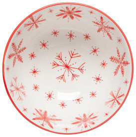 Snowflakes Stamped Bowl 4in