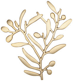 Metal Branch Trivet - Matte Gold