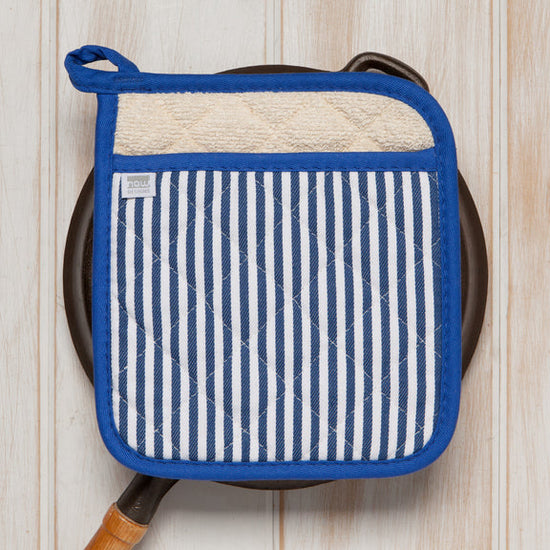 Pot Holder - Superior - Narrow Stripe Blue