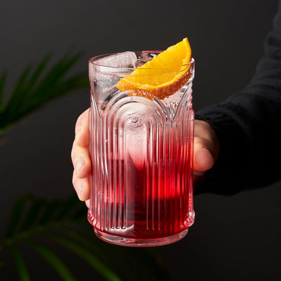 Viski Crystal Deco Beau Highball - 18oz/532ml