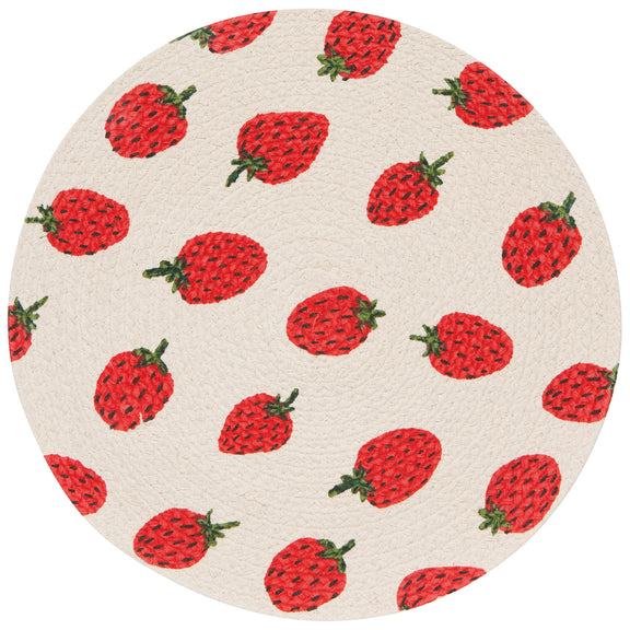 Braided Round Placemat - Berry Sweet