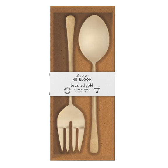 Salad Servers S/2 - Gold