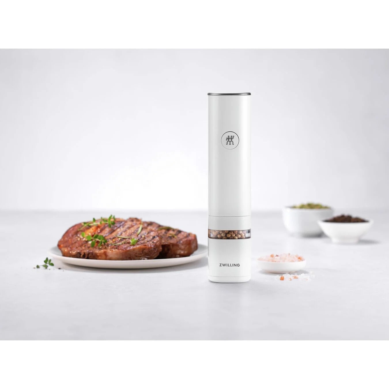 Zwilling Enfinigy Electric Salt and Pepper Mill White Maison