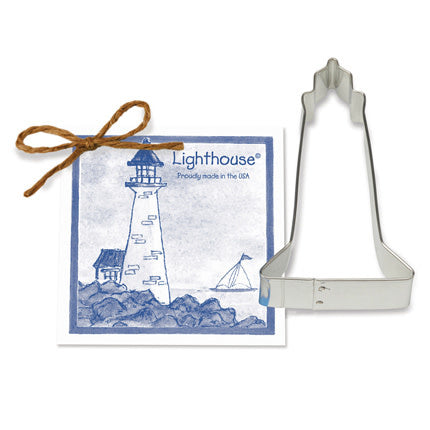 Load image into Gallery viewer, Cookie Cutter w/ Recipe - Lighthouse 4.75&amp;quot;
